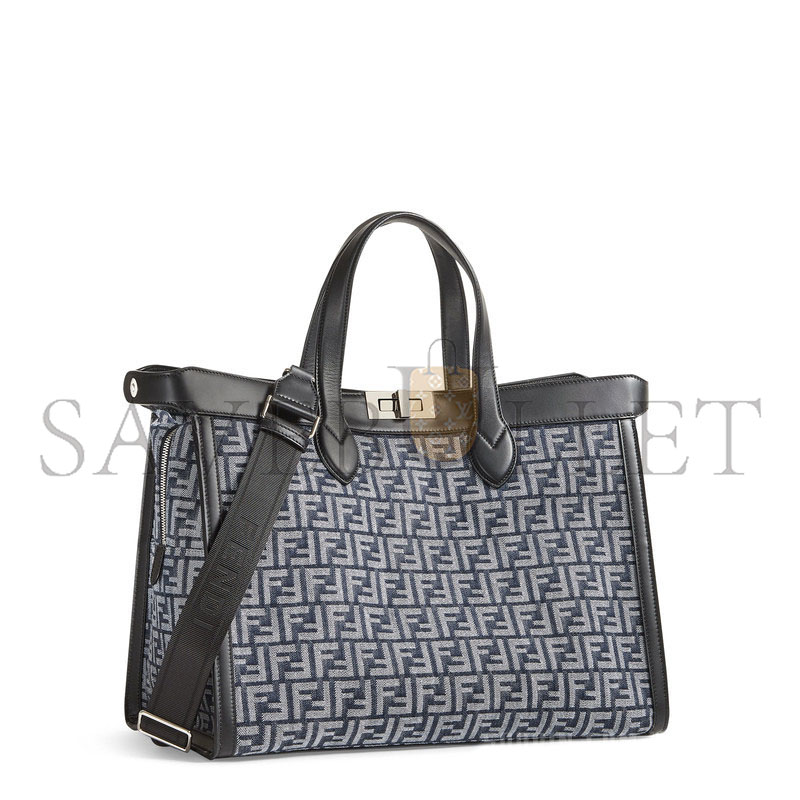 F**di peekaboo iseeu forty8 handbag blue ff denim handbag 7va566ama8f1kac (41*29.5*16cm)